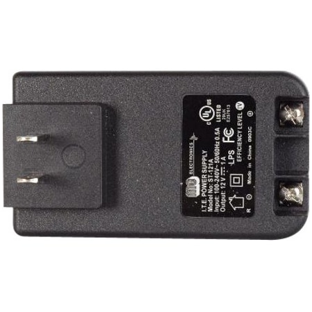 Mg Electronics Power Supply, 100 to 240V AC, 12V DC, 1A, Screw Mount ST-121A