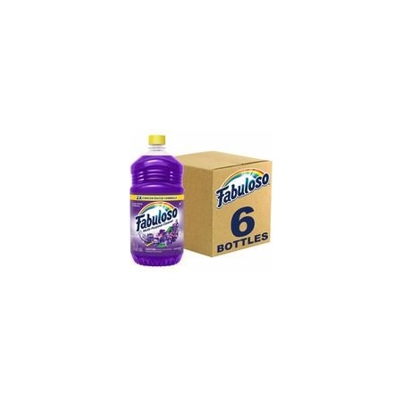 Fabuloso All-Purpose Cleaner - 56 fl oz (1.8 quart) - Lavender Scent - Rinse-free, Residue-free, Long, 6PK 153041