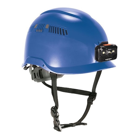 Ergodyne Safety Helmet, Blue 8977-LED