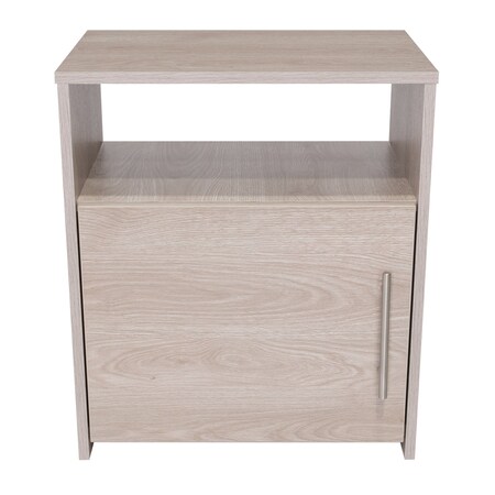 Homeroots 23" Gray Wood Nightstand 543675