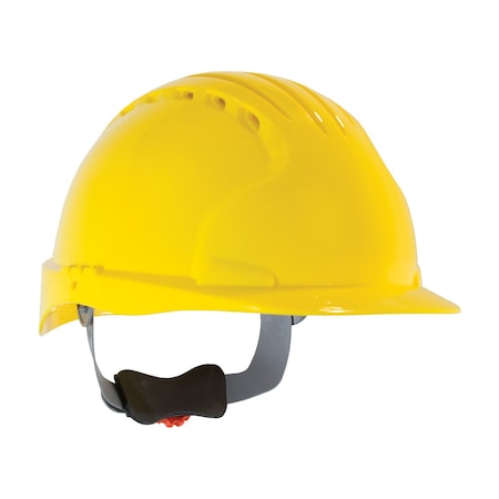 Jsp Standard Brim, Vented Hard Hat w/HDPE Shell, 6-Point Polyester Suspension, Wheel Ratchet Adj. 280-EV6151V-20