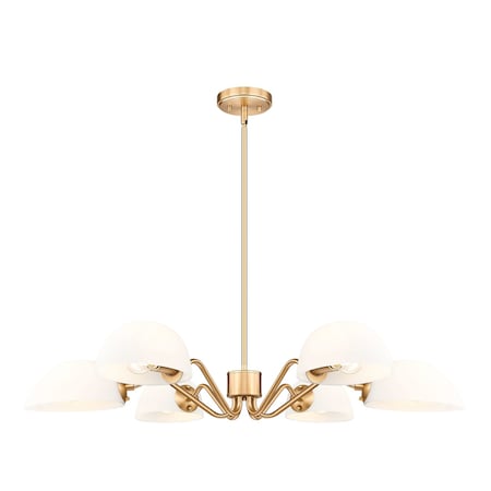 Z-Lite Breton Modern Gold 6 Light Chandelier 3048-6MGLD