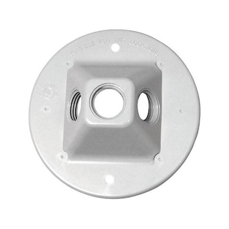 Sigma Engineered Solutions 14390WH Plastic Round Lamp Holder White 3549599