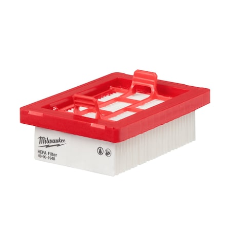 Milwaukee Tool Cartridge Filter, Paper, 2" H, 3 1/4" L 49-90-1948