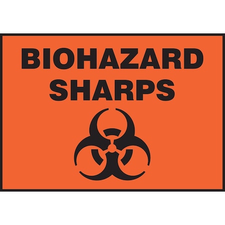 Accuform SAFETY LABEL BIOHAZARD SHARPS 3 LBHZ504XVE