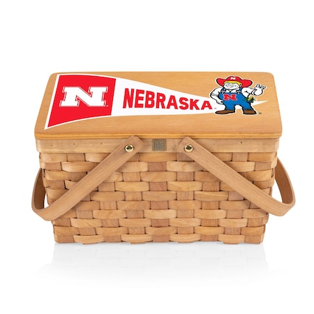 Picnic Time Family Of Brands NCAA Nebraska Cornhuskers Poppy Personal Picnic Basket 124-00-299-404-0