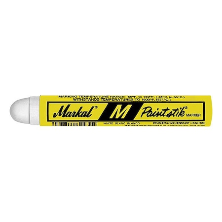 Markal Paint Crayon, Large Tip, White Color Family, 12 PK 81920