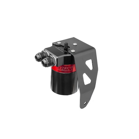 Hps Performance Billet Aluminum Oil Catch Can Kit, Red,  860-024