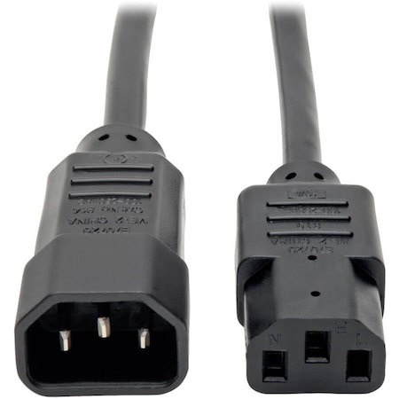 Eaton Tripp Lite Series PDU Power Cord, C13 to C14 - 13A, 250V, 16 AWG, 3 ft. 0.91 m, Black P004-003-13A