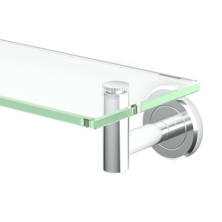 Gatco Latitude II Glass Vanity Shelf, Chrome 4246