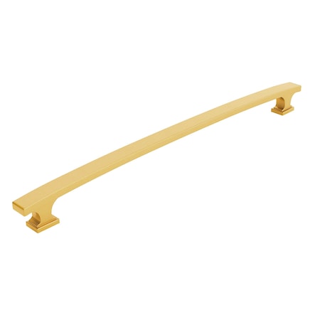 Richelieu 12 5/8-inch (320 mm) Center to Center Aurum Brushed Gold Transitional Cabinet Pull BP5254320158