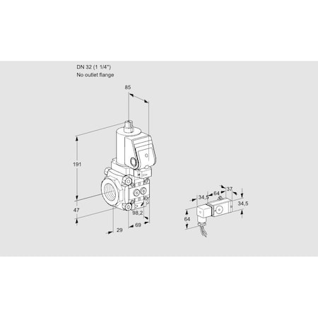 Honeywell Kromschroder VAS2T32/-N/NQSR KS88019070