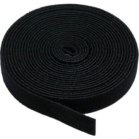 Monoprice Reclosable Fastener, 5 yds, 3/4" W, Black 5828