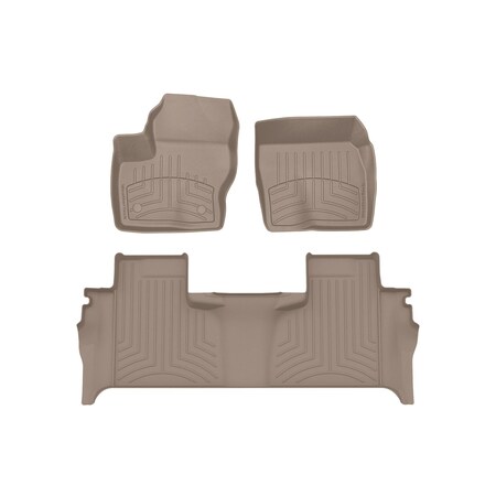 Weathertech Tan, Front and Rear FloorLiner HP 451436-1-8IM