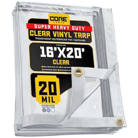 Core Tarps Tarp, 7 ft x 9 ft, 30 Mil, Blue, Polyethylene, UV Resistant CT-203-7X9