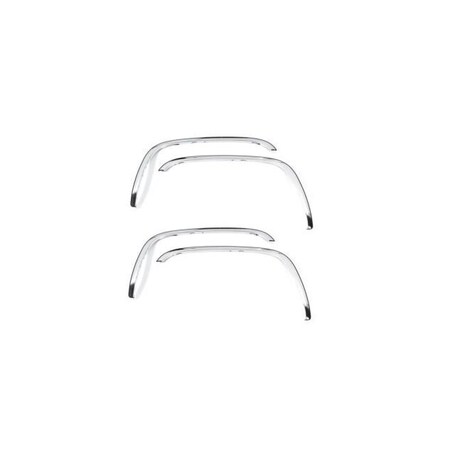 Putco Fender Lip Trim, Full Wheel Well; Polished; Stainless Steel; 1.5 Inch Width; With Trim For 4 97175