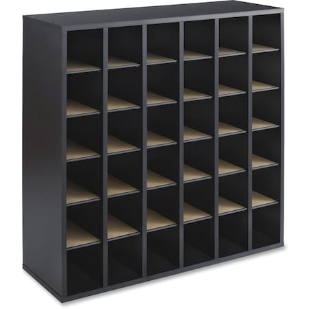 Safco Mailroom Work Table, Mail Sorters 7766BL