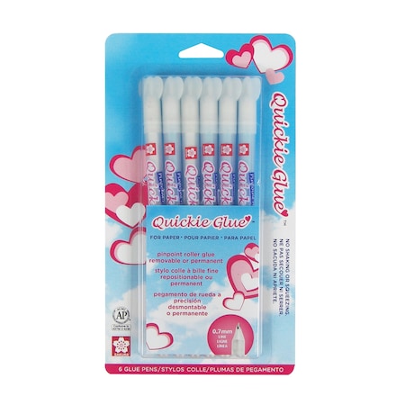 Sakura Quickie Glue Pen, 6-Pack, Blister Card, 6PK 58483