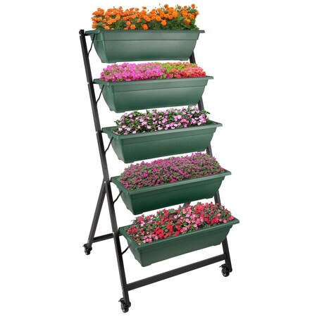 Pure Garden Raised Garden Beds 5 Tier Vertical Garden Planter Planters for Outdoor Plants Gardening 50-LG1415