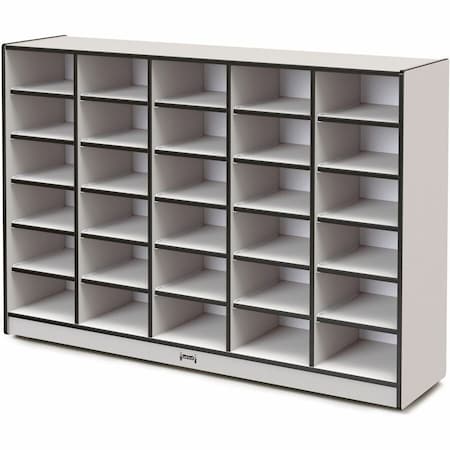 Jonti-Craft Rainbow Accents 30 Tub Mobile Storage, without Tubs, Black 4030JCWW180