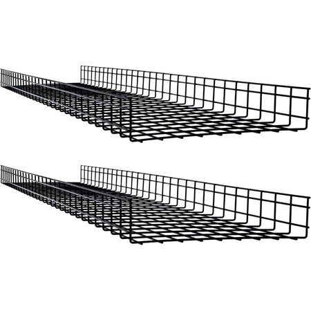 Eaton Tripp Lite Series Wire Mesh Cable Tray - 450 x 100 x 1500 mm 18 in. x 4 in. x 5 ft., 2-Pack SRWB18410X2STR