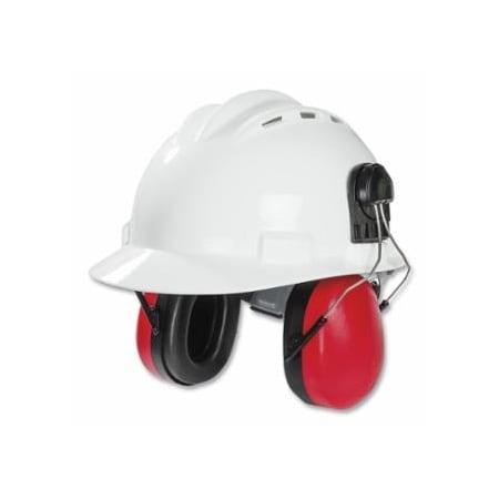 Sellstrom HPS428 Premium Cap Mounted Ear Muff, 28 dB, Black/Red 851-S23409