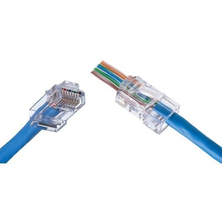Ideal Cat6 Feedthru Rj45 Modplg 25PK, PK25 85-375