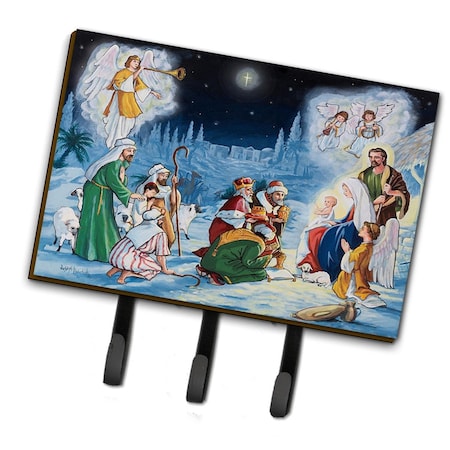 Carolines Treasures 6 x 2 x 9 in. Nativity Born in Bethlehem Leash or Key Holder PJH3005TH68