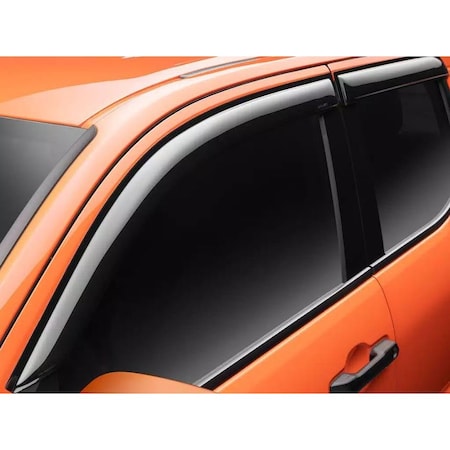 Ventshade Rainguards, Outside Mount, Dark Smoke, Acrylic, Set Of 4 94270