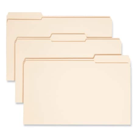 Smead 1-1/2"File Folders, 1/3 Tab, Legal, Manila, PK50 15405