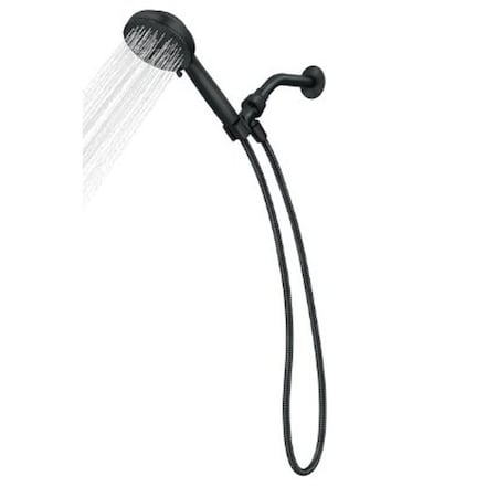 Moen Hydro Energetix Series Handheld Shower, 1/2 in Connection, 1.75 gpm, 8-Spray Function, Plastic 200H0BL