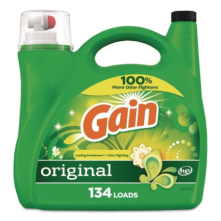 Gain Liquid Laundry Detergent, HE Compatible, Original Scent, 194 oz Bottle 19114