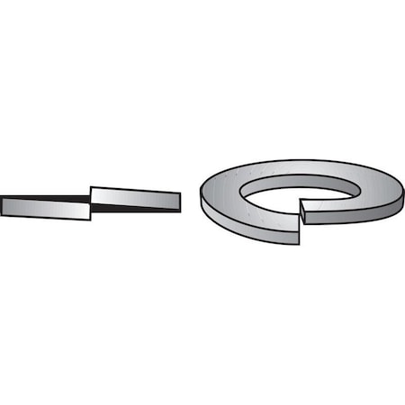 Hillman No. 10 in. D Zinc-Plated Steel Split Lock Washer, 100PK 300015