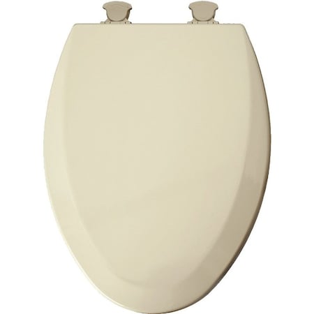 Mayfair Toilet Seat, Elongated, Molded Wood, Bone, Twist Hinge 141EC 006/146EC