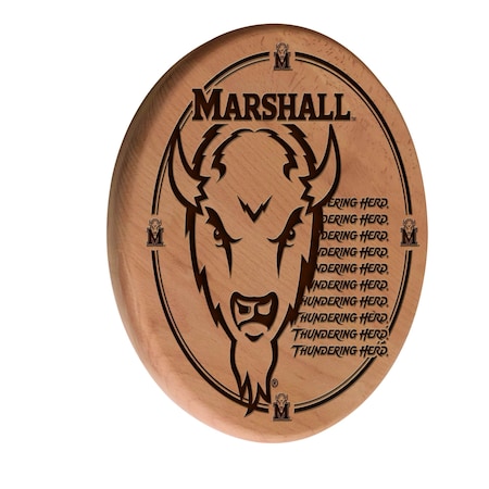 Holland Bar Stool Co Marshall University 13" Laser Engraved Solid Wood Sign WSgnLNatMrshll