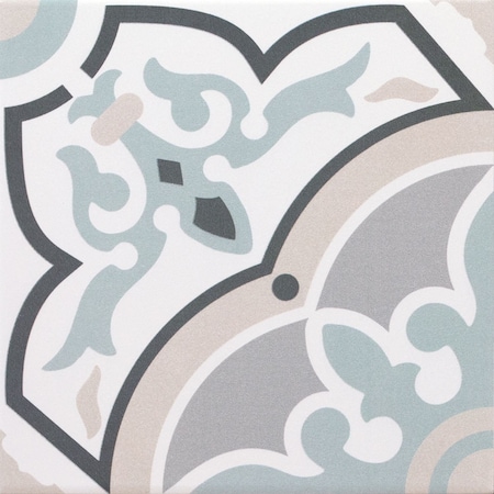 Andova Tiles Monbleu Molenbek 8-in. Patterned Look Matte Porcelain Floor & Wall Tile, 15PK ANDMON1406