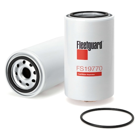 Fleetguard Fuel Filter, 6.625 in, Spin-On FS19770