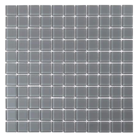 Apollo Tile Coin Gray 11.8 in x 11.8 in Glass Glossy Floor and Wall Mosaic Tile 9.67 sqft/case, 10PK APLA88097 1X1A