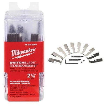 Milwaukee Tool Switchblade 10 Blade Replacement Kit - 2-9/16in 48-25-5350