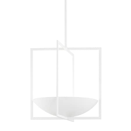 Troy Lighting Loki 6 Light Pendant 24 In. Gesso White F1119-GSW