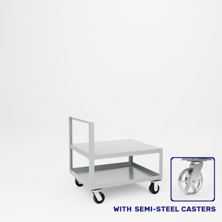 Pucel Single Handle Heavy Duty Truck, 30 in D x 36 in W x 36 in H, Gray 30-TR-36S