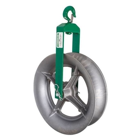 Greenlee Cable Puller Sheave, Hook Type, 18 In 652