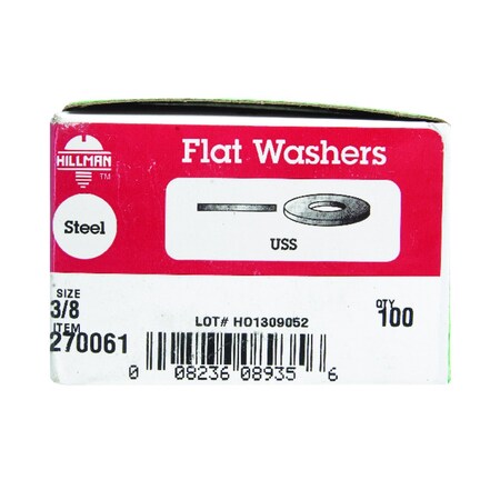 Hillman Flat Washer Uss 3/8" 7270061