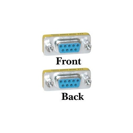 Cable Wholesale Serial Mini Gender Changer / Coupler, DB9 Female to DB9 Female 31D1-07400