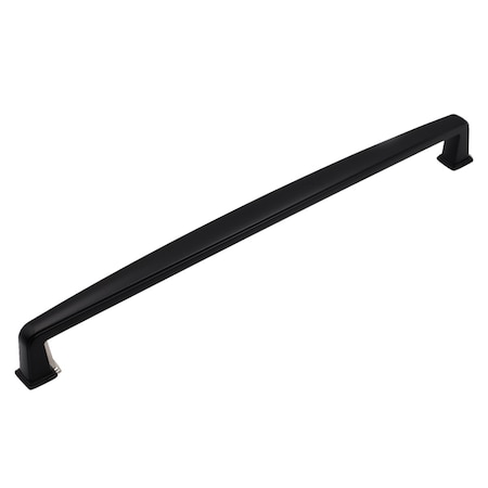 Pride Industrial 12in Center to Center Charlotte Appliance Pull Matte Black Finish PA52012BK