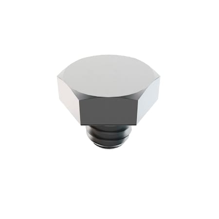 Zoro Select Not Graded, 1/4"-20 Hex Head Cap Screw, Plain Stainless Steel, 1/4 in L, 100 PK 1-H-25C-25
