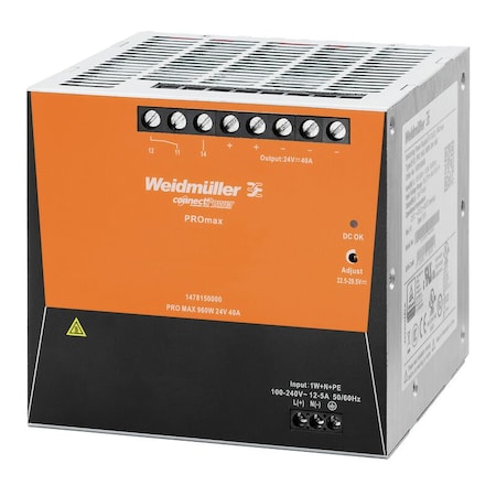 Weidmuller 1478150000, Weidmuller, PRO MAX 960W 24V 40A 1478150000