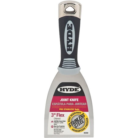 Hyde Pro Stainless 3'' Flex Putty Knife 6358