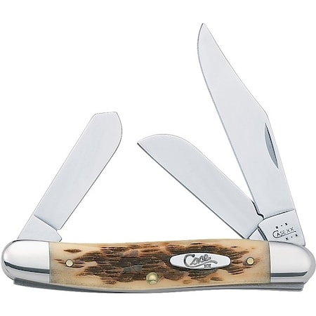Case 00 Folding Pocket Knife, 292 in Clip, 215 in Sheep Foot, 19 in Spey L Blade 128