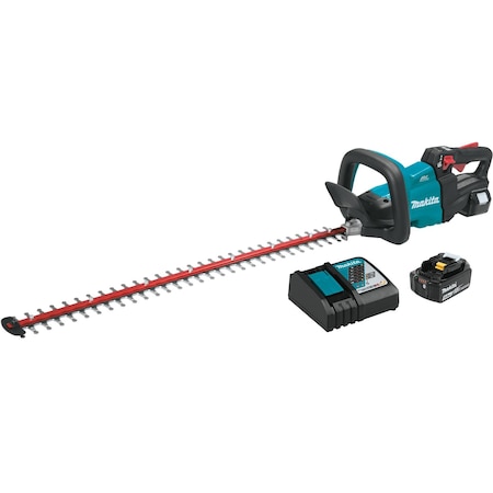 Makita Cordless Battery-Powered Hedge Trimmer Kit, Double-Sided 30 in L Blade, Cordless, 18 V XHU08T